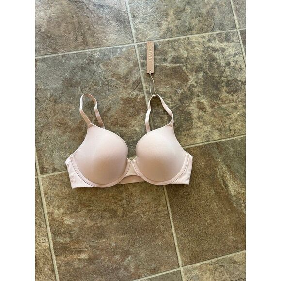 Skims Fits Everybody Demi T-shirt Bra Size 34C Mica - Picture 1 of 6